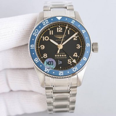 皮 钢 “双11”惊喜无限！浪琴特别推出全新 “隔玟瑰金礳砂陶瓷圈”先行者系列Zuiu Time 腕表！ 1直径42毫米，跟官网一样尺寸！ 2表圈饰有“绿、金、