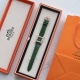 现货 爱马仕hermes全新配色 孔雀绿 Malachite 系列手表渠道现货， 小红书爆屏的手表，这气质拿捏了，大牌质感！！ H造型表盘牛皮带设计，略带女人味