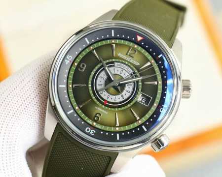 积家大师 Jaeger-Lecoultre 410257J 42Mm 闹铃腕表 机芯采用日本9015机芯质量保证三年零返修 积家大师410257J系列日历型腕表 - 点击图像关闭
