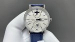 gr新品匠心打造！ Iwc柏涛菲诺系列Iw359001腕表是品牌推出的第一款配备全新自主研发全历模块的作品！ 而其他款式不同，此次表盘采用“上下双眼”布局，12