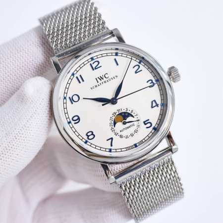 Tw 出品 白壳 金壳 Tw Factory Iwc 万国 柏涛菲诺系列lp2 指针式日历功能，最受欢迎的简洁，优雅，大气的正装风范手表！6字位表盘为最新日历盘 - 点击图像关闭