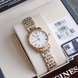 浪琴律雅系列女士腕表 真正从内到外的原单货！ 配备最新黑色保卡官网同步升级。一表一码，底盖-吊牌-保卡-包装四码一致。律雅女士25Mm 原装瑞士L209石英机芯