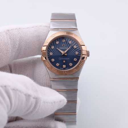 金+20钻+20欧米茄 4代 双鹰 星座 进口石英 28Mm - 点击图像关闭