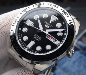 P: 精工-Seiko，一比一复刻，各大电商平台均同步在售。 最新多功能男士腕表，超强夜光！！搭载7S36全自动精工机械机芯 机芯与正品一致 大气新颖的表盘 3