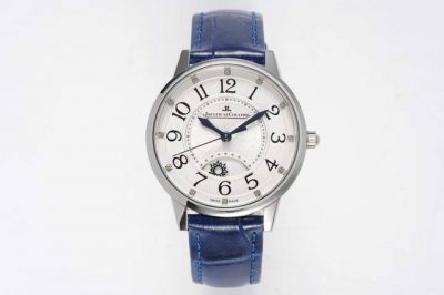 积家 约会系列 搭配进口意大利牛皮表带 顶级烧钢兰指针 搭载进口9015机改原装Cal.898A自动上链机芯 不加夹板 ，具昼夜显示功能 表径：34Mm 厚度：