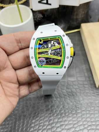 Aps理查德Rm61-01白陶瓷绿跑道51Mm*42Mm*15Mm搭载定制版Rm061全自动机械 - 点击图像关闭