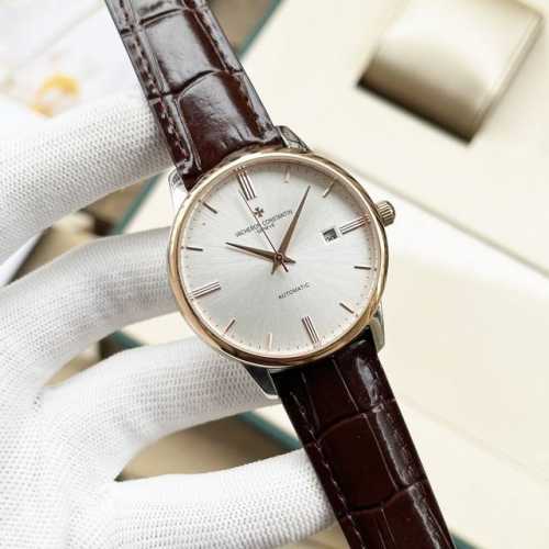 白 金 钢带+20。江诗丹顿-Vacheron Constantin精品男士腕表经典大三针设计，尊贵大气，绅士风范，卓越品质，热卖全城。采用进口西铁城机械机芯，