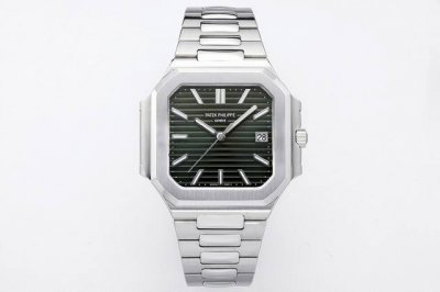 ppf Factory2025年新作 pp百达翡丽Cubitus系列5821“小电视” 新时代的优雅运动腕表标杆！ 表壳 独树一帜的方形圆角表壳设计，采用鹦鹉螺