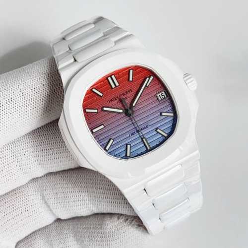 Aet 全陶瓷 9015机 Tiffa 5711鹦鹉螺』 Patek Philie H 鹦鹉螺系列 陶瓷制作表壳与表带，已经赢得了一大波欢心和满满的期待，整体感