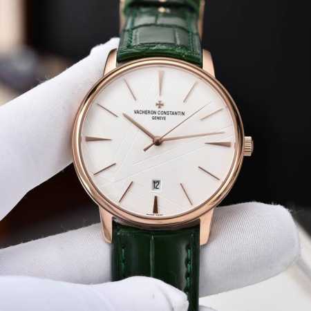启强同款，温文尔雅 江诗丹顿 Vacheron Constantin 传承系列机械男表，高启强同款精湛来袭 机芯 搭载Gd厂惯用日本原装进口全新西铁城8215机 - 点击图像关闭