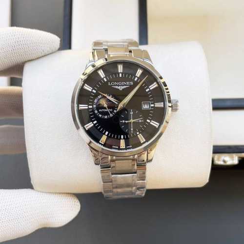 白壳 金壳 钢带+20 浪琴-Longines火爆新品 搭载全自动机械机芯 316精钢表壳 简约三针半月相设计 简约时尚 优雅尊贵 矿物质强化玻璃镜面 真牛皮表