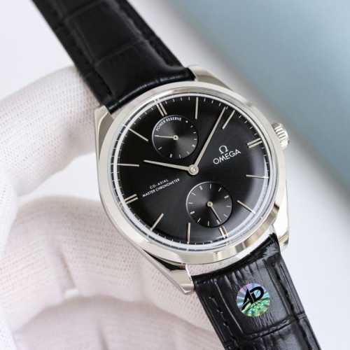 白1450-金1950钻+100 重磅推出Omega 欧米茄碟飞名典系列手动机械 腕表 至臻天文台表径 40毫米，购入原版开模，历时6个月，12点位置采用动能储