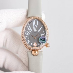 石英：白壳 玫瑰金 钻加50 满钻再加50 Aw厂出品。那不勒斯王后系列reine De Naples高品质女士瑞士石英机芯女表、 圆弧形的表盘采用闪闪发光的白