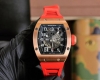 理查德米勒 Richard Mille Rm010全新工艺时尚更前卫镂空设计最新特别款 矿物质防刮镜面玻璃 配置316L精钢表壳 耐磨天然进口橡胶表带 全自动进
