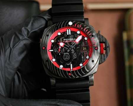 v7沛纳海新款Submersible Bmg-Tech ─ 47毫米潜行系列劲爆镂空腕表搭配原装进口2555全自动机械机芯以沛纳海全新材质Bmg-Tech材质打 - 点击图像关闭