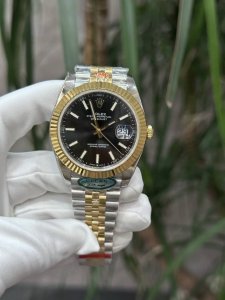 340独家实拍图 劳力士 日志系列 41Mm，版本瑞士机芯，全自动机械表男士腕表 rolex Automatic Mechanical Watch For Me