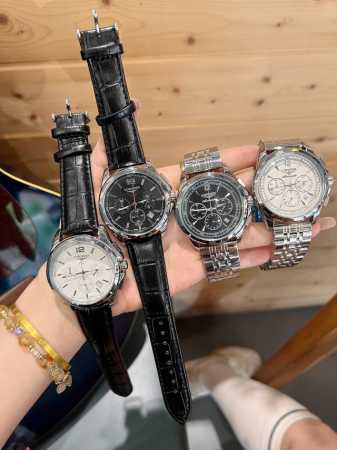 Longines -浪琴。商务休闲男士计时腕表。进口计时石英-6针跑秒。实心钢带。矿物质强化玻璃镜面。直径42Mm 厚12Mm 。生活防水。商务休闲 卓越品质 - 点击图像关闭
