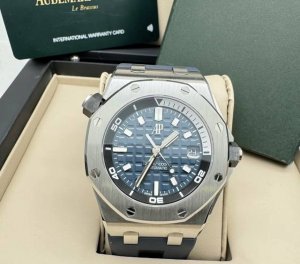 Audemars Piguet爱彼皇家橡树离岸型Royal Oak Offshore系列 自动机械机芯 300米防水 男表 瑞表 蓝色表盘 配件：身份卡包装盒