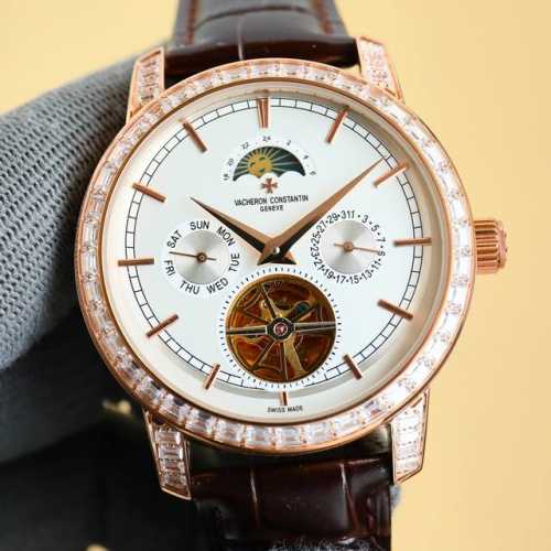 白 金+20 最新出品 江丹诗顿-Vacheron Constanti。阁工楼匠独一无二版 再火创爆奇迹。经典之作升级版！ ①搭配多功能月相陀飞轮机械机芯。功能