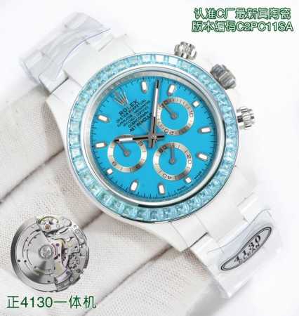 Clean Factory，劳力士 Rolex 迪通拿陶瓷系列 40Mm Mk1 必属精品， 更新定制超强陶瓷一体材质，一体表壳，一体表扣，让腕表表更加轻易快捷 - 点击图像关闭