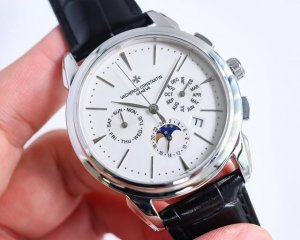 白壳 金壳 独家研发 江诗丹顿传承升级版复杂功能计时系列上市 ！小红书爆款 多功能腕表 正式上市 1搭载原装进口9100月相功能机芯机械表走时精准零返修！ 2表