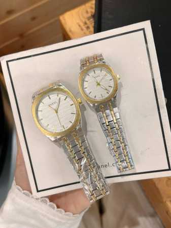 品牌：古驰。机芯：石英机芯 ，镜面：顶级金钢镀膜镜面。。尺寸：直径 女款 27Mm 男款37Mm - 点击图像关闭