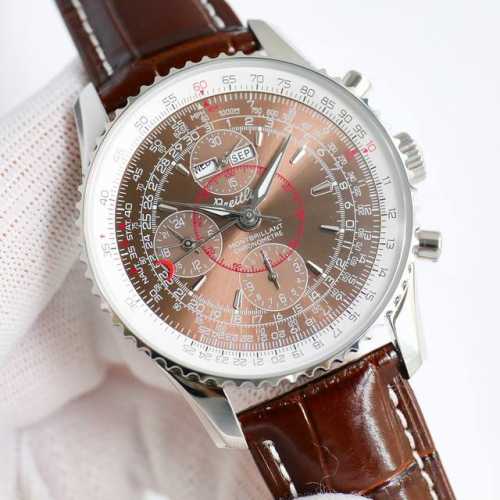顶级复刻 百年灵 Breitling，蒙柏朗计时系列a21033012重磅来袭！Bn8 1这款复杂多功能计时腕表，有日历，月份，星期，24小时显示，计时功能等，