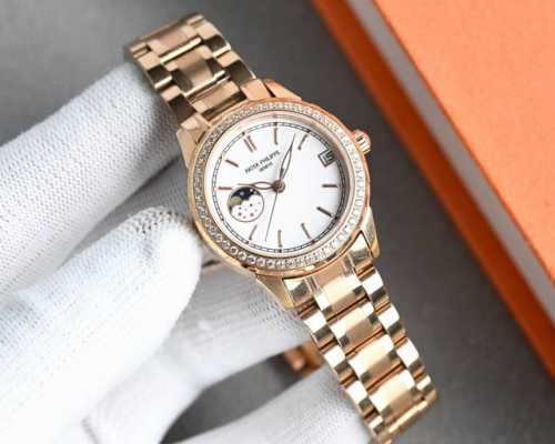 金+50 百达翡丽Patek Philippe 淑女珠宝系列 月[月亮]相系列9字位日月星辰功能，搭载原装进口月相机芯 0返修0售后 ， 采用高端珍珠贝母表盘时