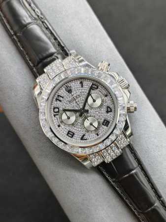 Sj出品 劳力士 Rolex 迪通拿系列om6 迪通拿密镶116599满天星到货 圈口镶嵌60颗梯形方钻 12颗蓝色宝石号称 十二蓝宝 这款腕表最大的亮点莫过于 - 点击图像关闭