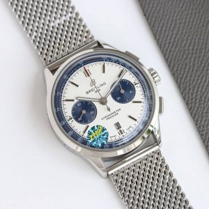 统一价： Tw新品百年灵璞雅B01计时腕表Premier B01 Chronograph 吴彦祖同款 材质： 316L精钢 直径： 42毫米 厚度： 13.65