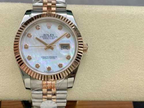 Sk厂 劳力士rolex 单历 日志型系列 41Mm 直径 41Mm 机芯 搭载全自动机械机芯 圈口 劳力士ringcommand三角坑纹 光圈 镜面 防刮蓝宝
