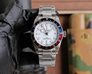 白皮 白钢 帝舵 Tudor 碧湾型系列 搭载全自动明珠机械芯 尺寸：42Mm 镀膜玻璃 精钢表带原装扣 复古帝陀 全新演绎