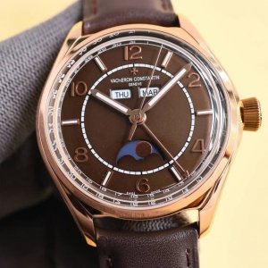 白 金 Gr力作 Vc江诗丹顿伍陆之型 Fiftysix全日历系列 腕表 型号 4000E 000A-B548 B439 B438 B065 表壳 尺寸40Mm