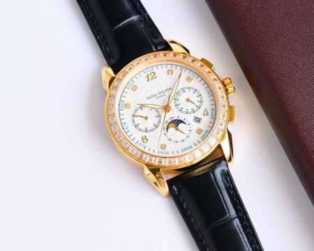 白钻1500 金钻2020百达翡丽Patek Philippe复杂功能系列-纯手工-雕花腕表-惊艳登场，42毫米的表径适配大众男性手寸，非常商务可亦休闲。整表表 - 点击图像关闭