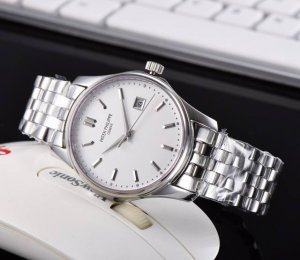 金+20 新品百达翡丽古典系列 经典之作 表壳直径40Mm 搭配进口2813机芯 超强耐磨镜面 蓝宝石镜面 机芯零返修 顶级316精钢表壳 纯真牛皮柔软表带 完