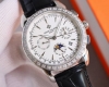 白壳 金壳 百达翡丽patek Philippe 复杂功能腕表，典雅高贵，搭配进口9100机芯 零返修 功能 24小时,星期，星辰，月份 进口316精钢！搭配意