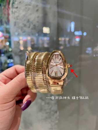 白 金 钻20 Bvlgari 宝格丽 升级版本，采用进口瑞士机芯，表壳表带精钢材质，表把头升级与原版颜色形状完全吻合。完美复刻蛇形经典，精致细腻的做工白富美专 - 点击图像关闭