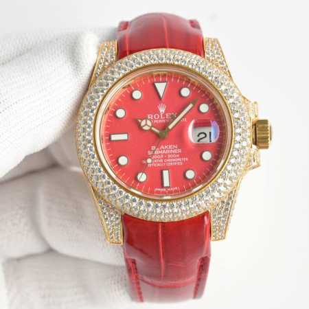 全新改装镶钻 劳力士 Rolex 腕表 潜航者型 水鬼 Yt1 黄金鳄鱼皮密镶钻系列！极具壮丽和奢华的手表，具有诱惑性和张力，富贵之气的不二之选，身份的象征，适 - 点击图像关闭