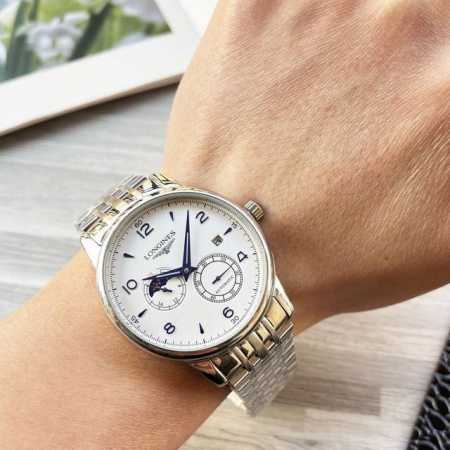 白壳 金壳 钢带20 最新 ：浪琴二针半设计 类型 ：精品男士腕表 表带 ：真牛皮表带 316精钢表带 舒适耐用 机芯 ：高端全自动机械机芯 镜面 ：矿物质强化 - 点击图像关闭