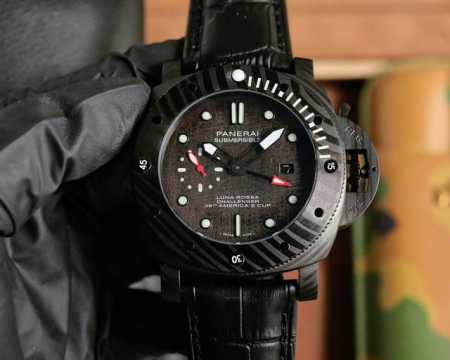 沛纳海 Panerai 弧型镀膜玻璃 47Mm*16Mm 头层牛皮表带搭配原装针扣 全自动机械 一款来自硬汉的手表 - 点击图像关闭