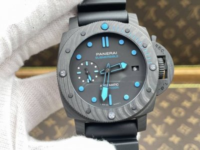 1630沛纳海 44Mm表径 全陶瓷表壳 搭载机芯 1 调时功能 时针可快调 日历通过时针快调进行调整 Gmt12小时走一圈 功能全部修正与一致 2 底盖玻璃