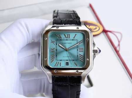 批价： 金+20卡地亚-Cartier 山度士系列 壳套采用316L精钢 表带：皮带 胶带可选 进口“锥形”高硬度水晶镜耐 全自动机械机芯 精益求精 欢迎品鉴 - 点击图像关闭
