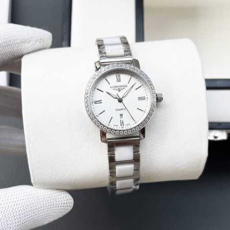 白壳 金壳 钢带+20 陶瓷+40 钻圈+30 浪琴-Longines简约大气女款 进口石英机芯 矿物质玻璃镜面 316L精钢表壳 直径28Mm厚8Mm 该款腕 - 点击图像关闭