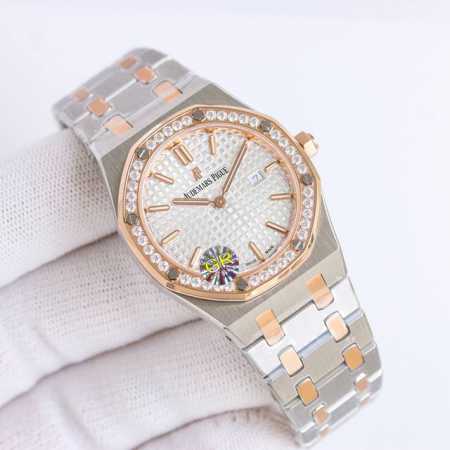 Sj出品 白壳 金壳 钻50 Audemars Piguet 爱彼 皇家橡树系列 R72 67651Or女士石英腕表～闪耀登场！女神百搭款，闪闪惹人爱！Ap 爱 - 点击图像关闭