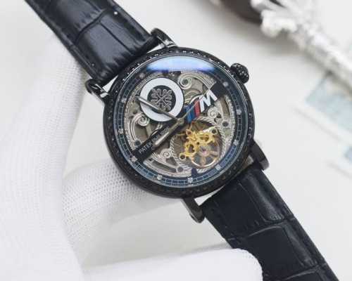 品牌：百达翡丽-patek philippe 类型：男士腕表 壳套：顶级版316精钢L 表带：进口小牛皮表带 机芯：全自动进口机械机芯 镜面：矿物质防刮镜面玻璃