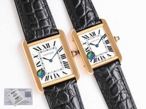 Sj出品 白壳 金壳 钻50 3Wf 卡地亚 坦克w5200003与w5200005两款型号同时发布，情侣手表大号小号，沿袭之前的复刻方案，采用原厂配件，拼装打
