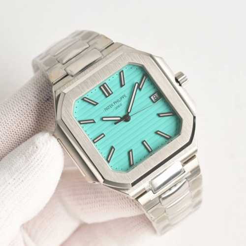 Tw Factory 百达翡丽 pp L 方形 新系列Cubitus 5821 1A-001腕表 鹦鹉螺系列 亮点特色：1机芯:搭载9015改Cal.26-33