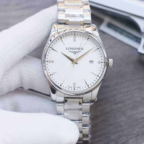 白 金640实物拍摄 品牌：浪琴-Longines 类型：男士腕表 表壳：316精钢 做工优质 表带：进口小牛皮 顶级316精钢 两种可选 机芯：高级定制全自动