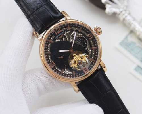 尊享价：650 品牌：浪琴-Longines 类型：男士腕表 壳套：顶级版316精钢L 表带：进口小牛皮表带/316精钢表带 机芯：全自动机械机芯 镜面：矿物质