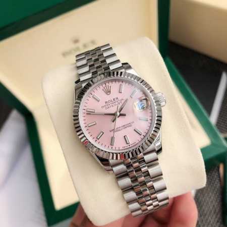 劳力士Rolex女款蚝式日志型腕表！表壳直31毫米。采用904L不锈钢来锻造，具备高抗腐蚀性。搭配劳力士定制版2236蓝游丝全自动机械机芯性能极为稳定，抗震力强 - 点击图像关闭